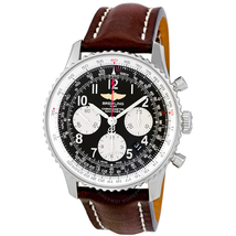 Breitling Navitimer 01 Stainless Steel Leather Automatic Men's Watch AB012012-BB02BRLD