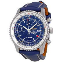 Breitling Navitimer World Chronograph Automatic Blue Dial Men's Watch A2432212-C561BLLT A2432212-C561-101X-A20BA.1