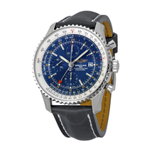 Breitling Navitimer World Blue Dial Chronograph Men's Watch A2432212-C651BKLT A2432212-C651-441X-A20BA.1