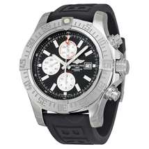 Breitling Super Avenger II Chronograph Automatic Black Dial Black Rubber Men's Watch A1337111-BC29BKPT3 A1337111-BC29-154S-A20S.1