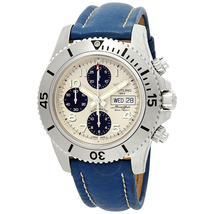 Breitling Superocean Chronograph Automatic Stratus Silver Dial Men's Watch A13341C3/G782-105X-A20BA.1