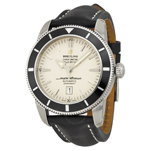 Breitling Superocean Heritage Silver Dial Black Leather Men's Watch A1732024-G642BKLT A1732024-G642-441X-A20BA.1
