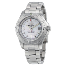 Breitling Colt Lady Mother of Pearl Diamond Watch A7738811-A769SS A7738811-A769-175A