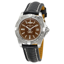 Breitling Galactic 32 Bronze Dial Black Lizard Leather Ladies Watch A71356L2-Q579BKZT