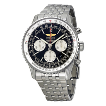 Breitling Navitimer 01 Chronograph Black Dial Men's Watch AB012012-BB01SS AB012012-BB01-447A