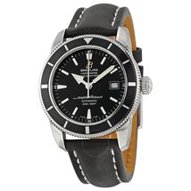 Breitling Superocean 42 Black Dial Black Leather Men's Watch A1732124-BA61-435X-A20BA.1