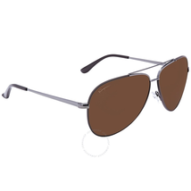 Ferragamo Dark Brown Aviator Sunglasses SF131S 067 60 SF131S 067 60