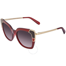 Ferragamo Grey Gradient Square Sunglasses SF889S 613 52