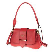 Prada Sidonie leather Shoulder Bag- Red 1BD175 OJO NZNZVF068Z