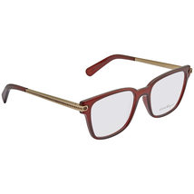 Ferragamo Brown Gold Square Ladies Eyeglasses SF2773R21052