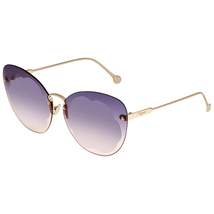 Ferragamo Purple Rose Butterfly Sunglasses SF178S FIORE 691 63