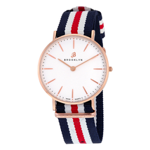 Brooklyn Watch Co. Brooklyn Flatland Casual Super Slim Swiss Quartz Watch BW104-U31134