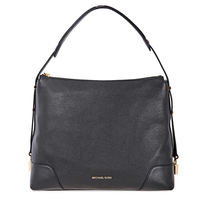 Michael Kors Crosby Large Pebbled Leather Shoulder Bag - Black 30H8GCBL3L-001