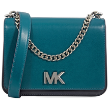 Michael Kors Mott Leather Crossbody- Teal 30F8SOXL7T-346