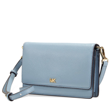Michael Kors Pebbled Leather Convertible Crossbody- Powder Blue 32T8TF5C9T-424