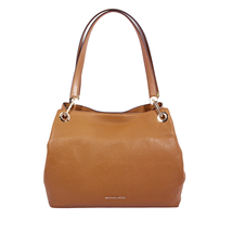 Michael Kors Raven Large Leather Shoulder Bag- Acorn 30H6GRXE3L-203