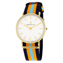 Brooklyn Watch Co. Brooklyn Flatland Casual Super Slim Swiss Quartz Watch BW104-U21144