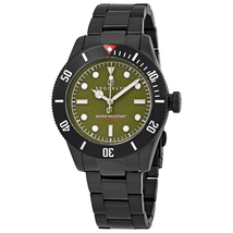 Brooklyn Watch Co. Black Eyed Pea Green Dial Men's Watch 306-D-88-BB-BLK
