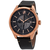 Brooklyn Watch Co. Wyckoff Automatic Black Dial Men's Watch 8353A4