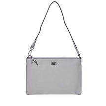Michael Kors Medium Convertible Leather Pouch- Pearl Grey 32F8SF9U2L-081