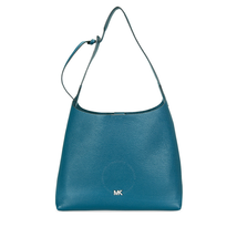 Michael Kors Pebbled Leather Shoulder Bag- Teal 30F8SX5H2L-402