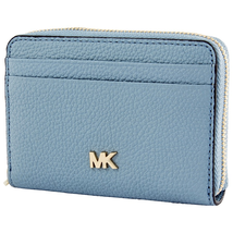 Michael Kors Small Pebbled Leather Wallet- Powder Blue 32F8TF6Z0L-424