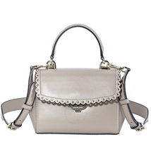 Michael Kors XS Scalloped  Leather Crossbody- Truffle 32T8TF5M1I-208