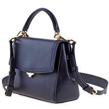 Michael Kors Ava Small Leather Satchel- Navy 30T8GAVS1L-414