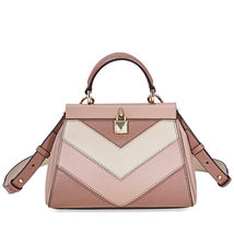 Michael Kors Gramercy Small Tri-Color Leather Satchel 30F8TZ6S1O-964