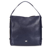 Michael Kors Griffin Large Pebbled Leather Shoulder Bag- Admiral 30T8GN7H7L-414