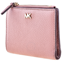 Michael Kors Ladies Continental Wallet Mercer Beige/Rose Medium Snap Billfold 32F8TF6F2T-968