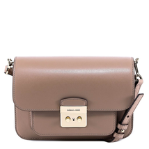 Michael Kors Large Sloan Editor Leather Shoulder Bag in Truffle 30T8TS9L3L-208