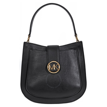 Michael Kors Lillie Medium Leather Shoulder Bag- Black 30F8G0LM2T-001
