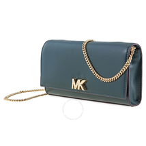 Michael Kors Mott Leather Chain Wallet Green 30S8GOXC7L-305