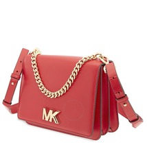 Michael Kors Mott Leather Crossbody Bag in Bright Red 30T7GOXL7L-204
