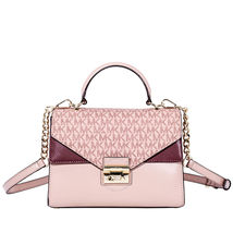 Michael Kors Sloan Leather Medium Satchel - Pink/Multi 30F8TSLS2V-982