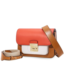 Michael Kors Sloan Tri-Color Leather Shoulder Bag - Acorn/Multi 30H8TS9L3T-932