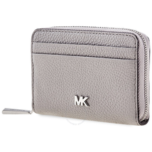 Michael Kors Small Mercer Pebbled Leather Wallet Grey Pearl 32T8SF6Z1L-081