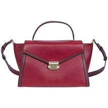 Michael Kors Whitney Large Leather Satchel-Red 30T8GXIS3T-914