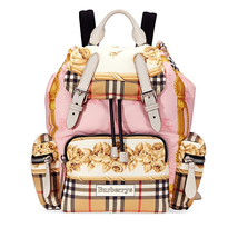 Burberry Archive Scarf Print Medium Rucksack- Stone 4078769