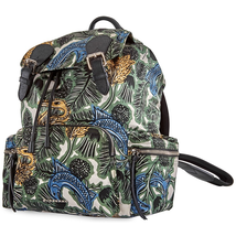 Burberry Men's Backpack Rucksack Green Beast Print Rucksack 4051931