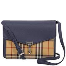 Burberry Small Vintage and Check Crossbody Bag- Regency Blue 4080078