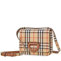 Burberry The Small Vintage Check D-ring Bag- Archive Beige 8010585
