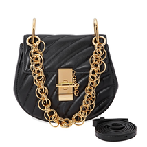Chloe Drew Bijou Mini Quilted Shoulder Bag- Black CHC18US107A04001