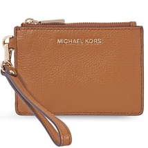 Michael Kors Mercer Pebbled Leather Coin Purse- Acorn 32T7GM9P0L-203