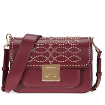 Michael Kors Sloan Studded Leather Shoulder Bag - Oxblood 30F8GS9L3U-610