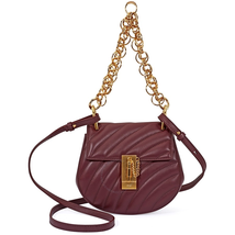 Chloe Drew Bijou Mini Quilted Shoulder Bag- Burnt Brown C18US107A04-25B