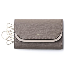 Chloe Ladies Key Case Easy Light Gray Easy Key Holder P975H8J 23W