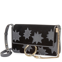 Chloe Ladies Shoulder Bag Faye Black Faye Small Shoulder Bag S127HGS001