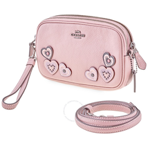 Coach Ladies Dusty Pink Heart Crossbody Bag 29678 BPDRO